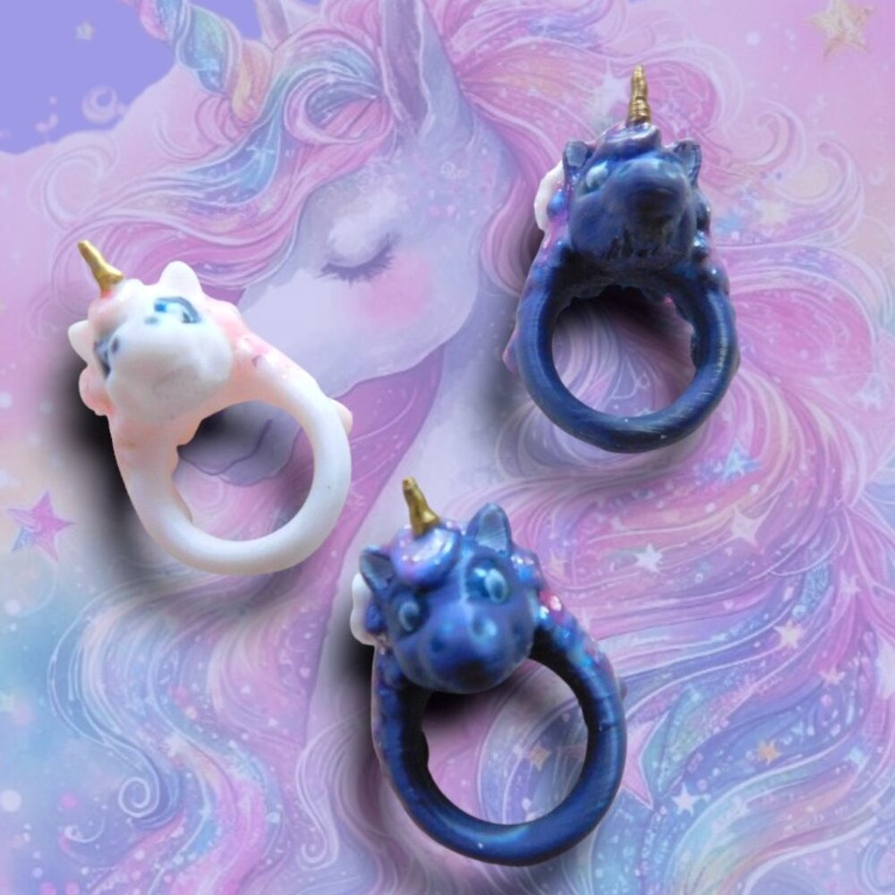 unicorn ring for kids 14 mm